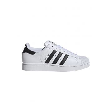 Pantofi sport unisex Superstar II din piele - Negru/Alb optic