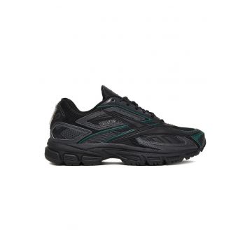 Tenisi barbati -  confort sporit - talpa groasa - negru/verde - material sintetic