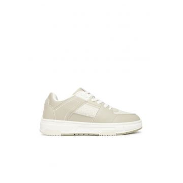 Tenisi barbati  model 271 Yarrow - piele ecologica - bej deschis -