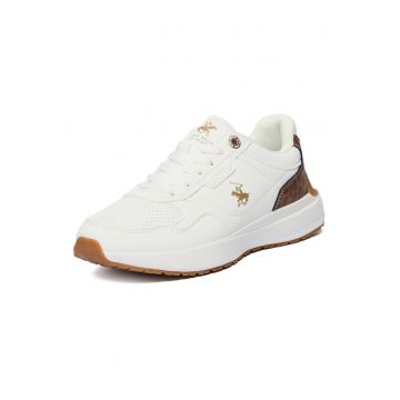 Tenisi dama -  animal print - alb - sintetic