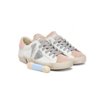 Tenisi dama -  piele naturala/sintetic - multicolor - cu sireturi suplimentare