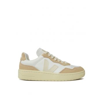 Tenisi unisex -  piele naturala - bej/alb -