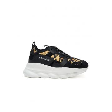 Chain Reaction V2 Black Barocco Man Sneakers - Auriu/Negru