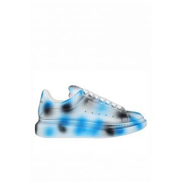 Oversized Sneaker Spray Paint - Black Blue - Alb/Negru/Multicolor/Albastru