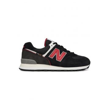 Pantofi sport barbati - piele naturala - negru - Negru
