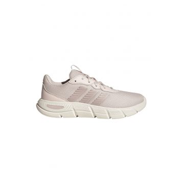 Pantofi sport Cloudfoam Flex cu insertii de piele ecologica - Roz prafuit/Crem