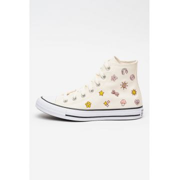Pantofi sport cu broderie Chuck Taylor All Star Retro - Roz/Crem