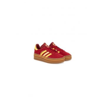 Pantofi sport cu platforma din piele intoarsa Gazelle