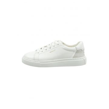 Pantofi sport de piele cu garnituri de piele intoarsa Julice - Alb