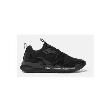 Pantofi sport din material textil cu sireturi cu logo -