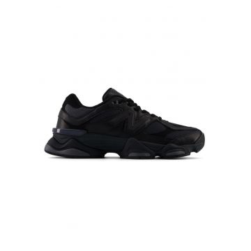 Pantofi sport din piele cu insertii din plasa 9060