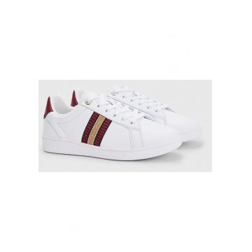 Pantofi sport din piele cu profil jos -