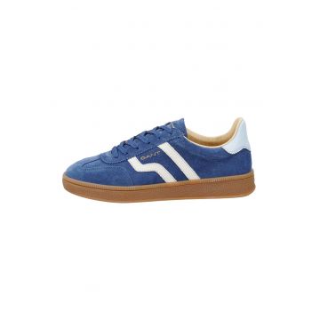 Pantofi sport din piele intoarsa cu garnituri contrastante din piele Cuzima - Alb/Albastru