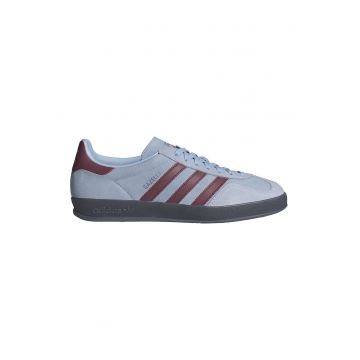Pantofi sport Gazelle Indoor de piele intoarsa cu logo - Rosu/Albastru pastel/Negru