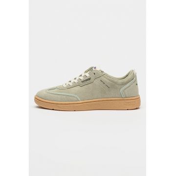 Pantofi sport Pallacup din piele intoarsa si model low-cut - Gri cenusiu