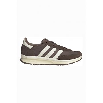 Pantofi sport Run 70s cu insertii din piele intoarsa - Alb fildes/Maro