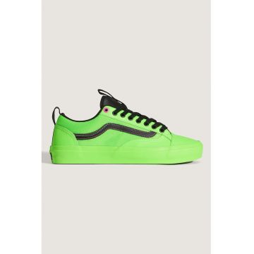 Pantofi sport Skate Old Skool 36 Acid din piele - Negru/Verde neon