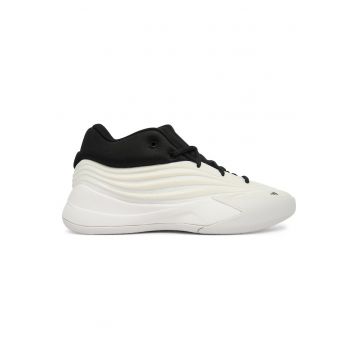 Pantofi sport unisex  baschet - alb/negru - textil
