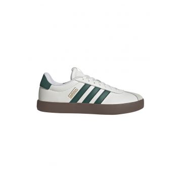 Pantofi sport VL Court 3.0 de piele - Alb fildes/Verde inchis