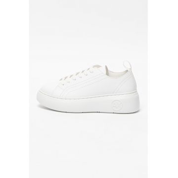 Pantofi sport wedge de piele