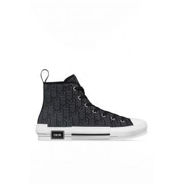 Sneakers barbati -  B23 - Negru/Argintiu