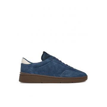 Tenisi barbati -  piele naturala - albastru - confortabil - elegant