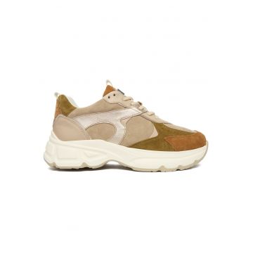 Tenisi dama Hogl Cashmere - piele naturala - 0-105302-14990 - maro