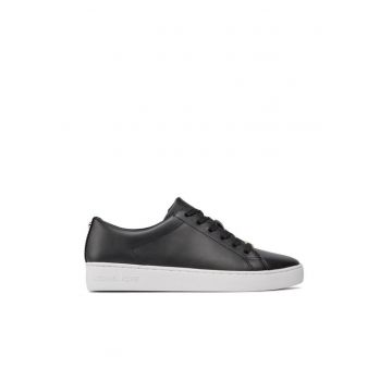 Tenisi dama -  piele naturala - negru - talpa plata -