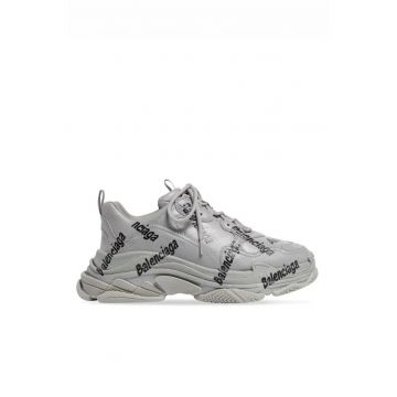 Triple S Logotype Sneaker Grey Black - Negru/Gri