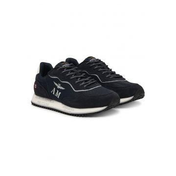 Pantofi sport barbati -  material textil - albastru - Bleumarin