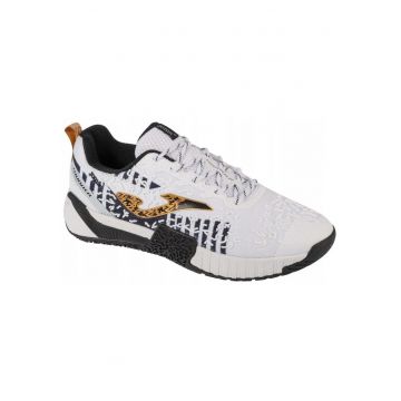 Pantofi sport barbati  Thunder 2402 - respirabili - flexibili - alb - Alb/Negru