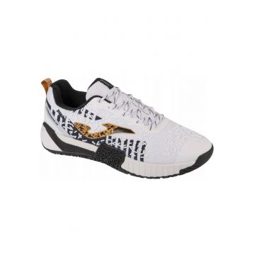 Pantofi sport barbati  Thunder 2402 - respirabili - flexibili - alb - Negru