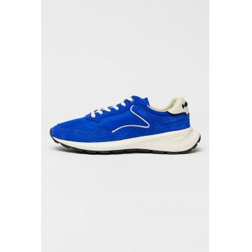 Pantofi sport City Mkii de piele intoarsa si insertii din material textil - Albastru royal