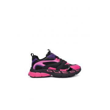 Pantofi sport dama  FLFBVL ELE12 - tesatura - negru/roz