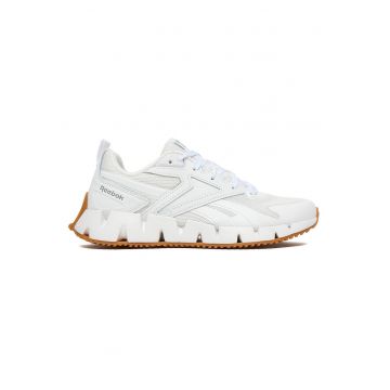 Pantofi sport dama  piele naturala/textil - alb