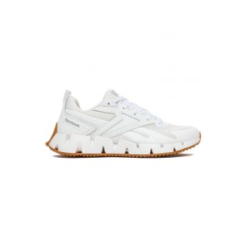 Pantofi sport dama  piele naturala/textil - alb