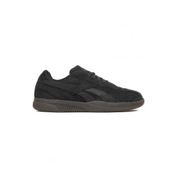 Pantofi sport dama -  piele naturala/textil - gri inchis - confortabil