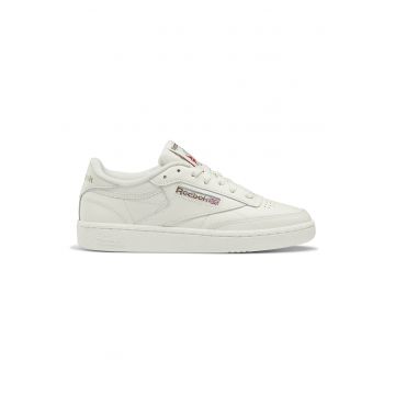 Pantofi sport de piele Club C85 - Alb murdar