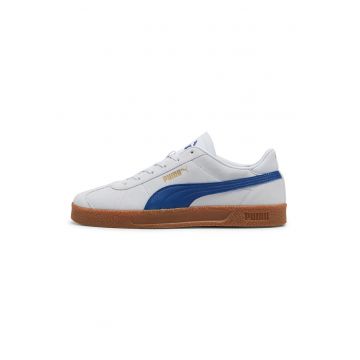 Pantofi sport de piele intoarsa cu logo Club - Alb/Albastru