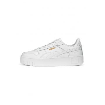 Pantofi sport de piele si piele ecologica Carina Street - Alb