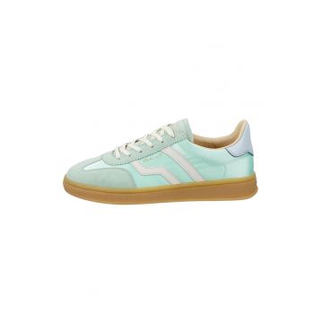 Pantofi sport din material textil cu garnituri din piele intoarsa Cuzima - Verde menta