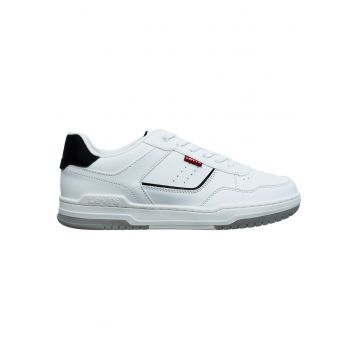 Pantofi sport din piele ecologica cu detalii perforate