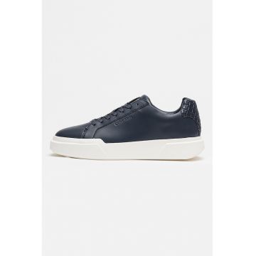 Pantofi sport din piele si piele ecologica - Bleumarin