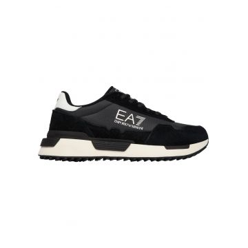 Pantofi sport  EA7 Vintage Running Nylon 55567 - Alb/Negru
