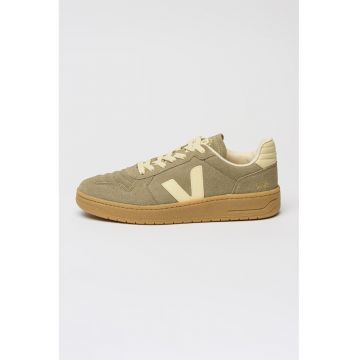 Pantofi sport low-cut de piele intoarsa - Maro taupe