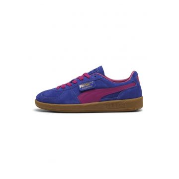 Pantofi sport Palermo de piele intoarsa si piele - Violet/Albastru inchis