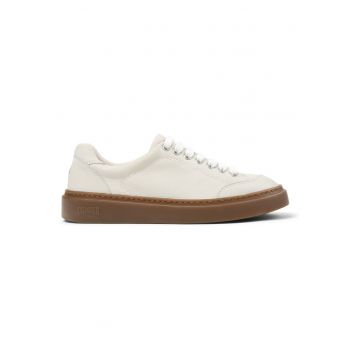 Pantofi sport Runner Twentyfive din piele - Alb/Alb murdar