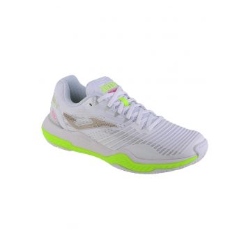 Pantofi tenis si squash pentru femei  Point - Alb/Verde -