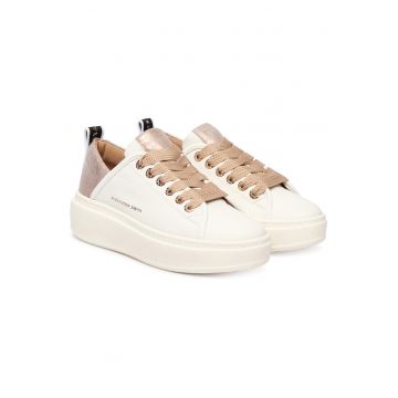 Tenisi dama -  ASBCWHW-0524 - piele naturala - alb