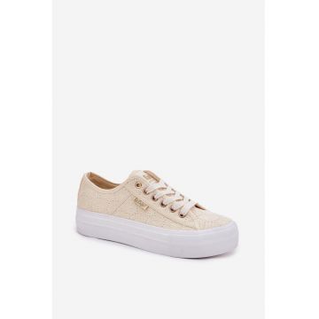 Tenisi dama Lee Cooper LCW-25-31-3440L - bej - material textil